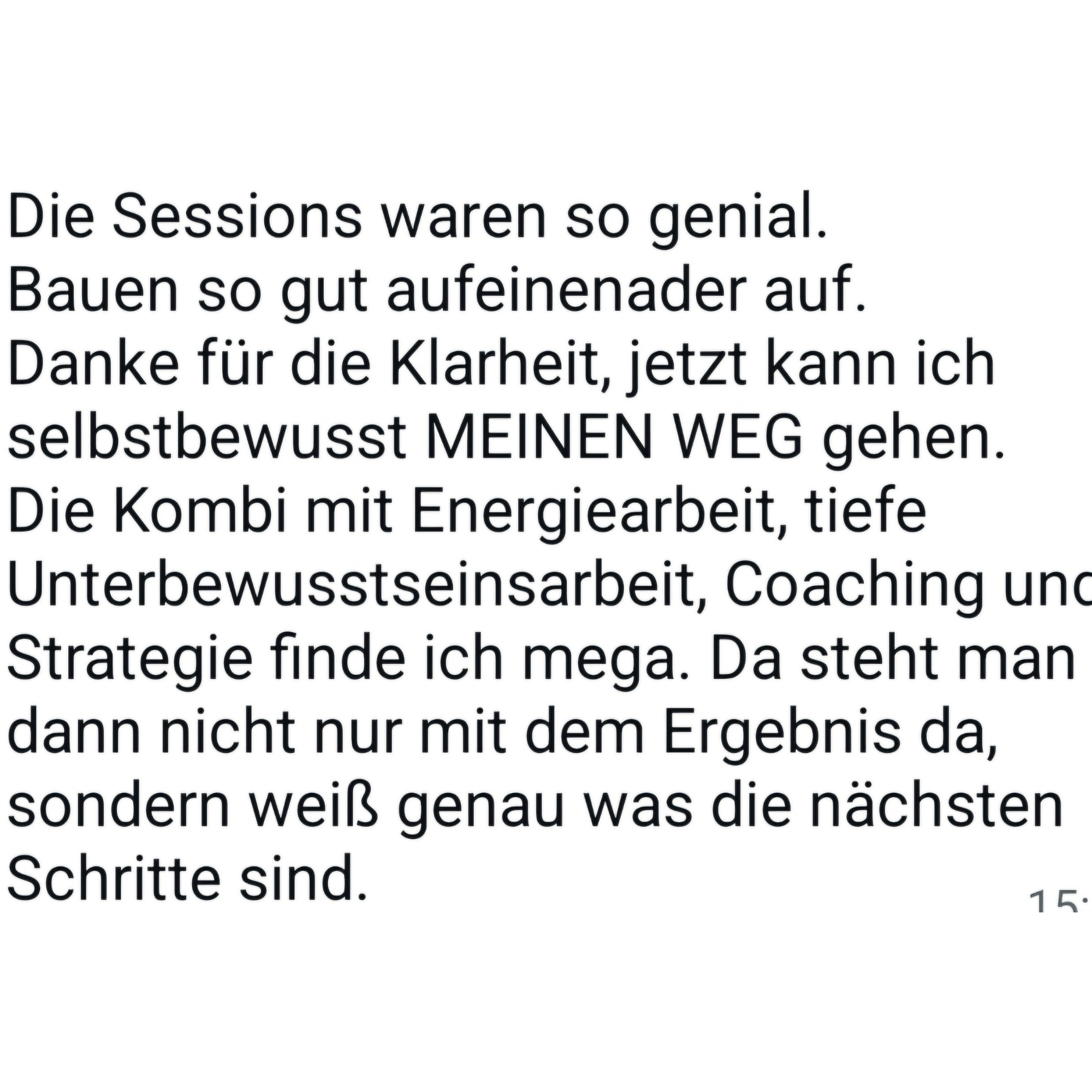 Erfahrungsbericht zu einer Session mit Eileen Kraus 1