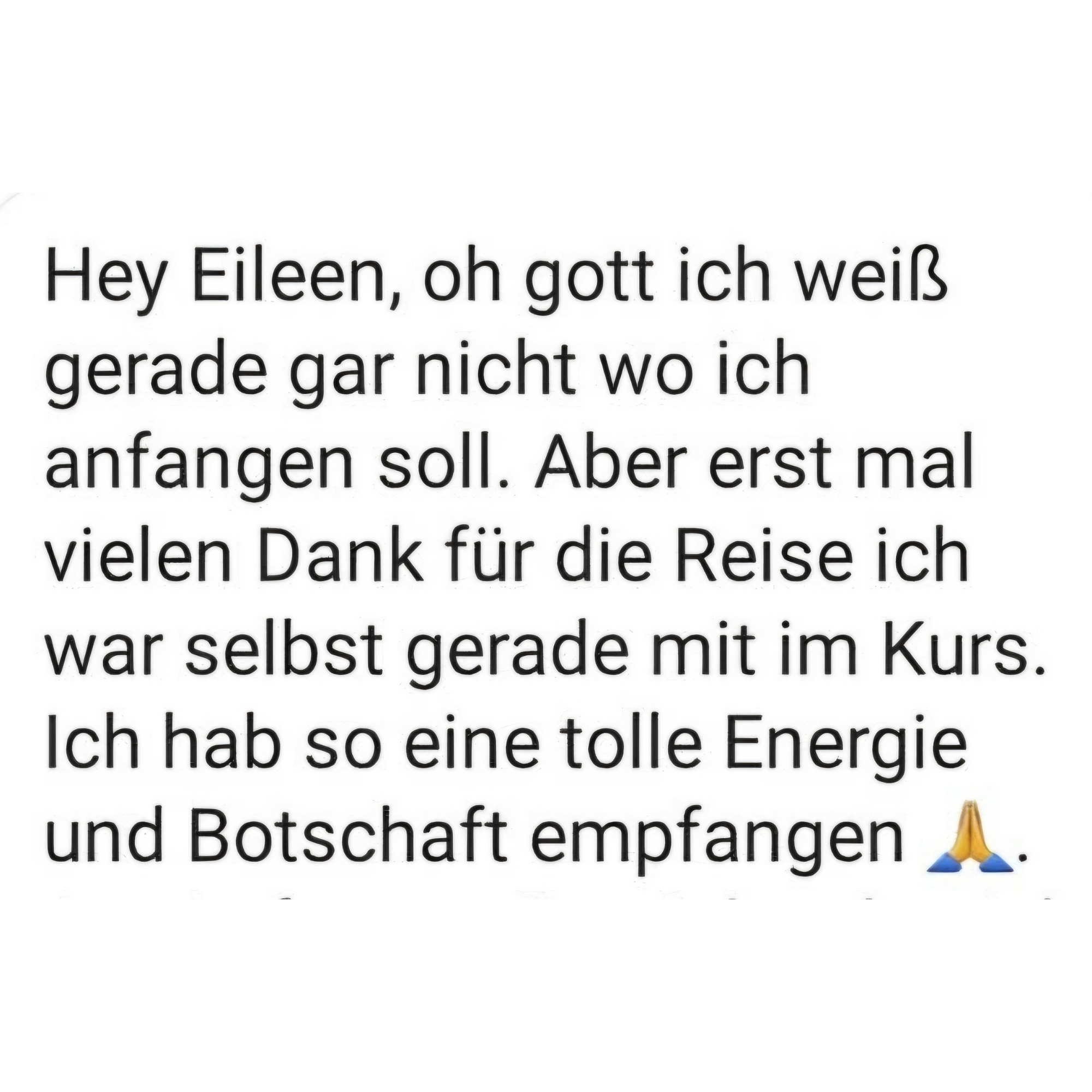 Erfahrungsbericht zu einer Session mit Eileen Kraus 7