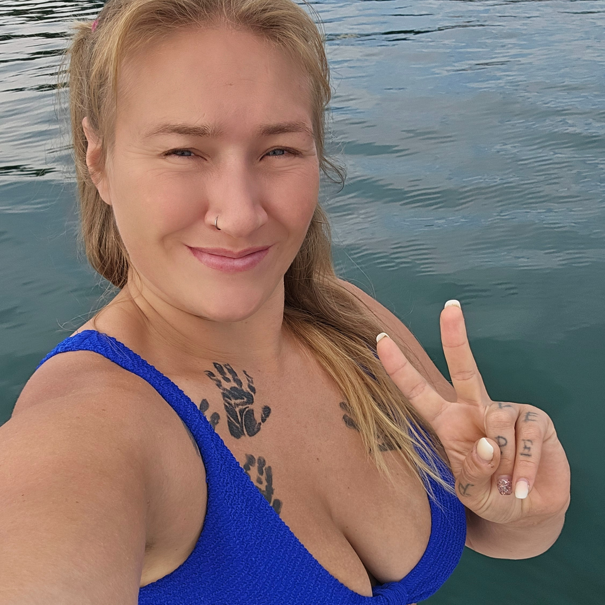 Eileen Kraus auf dem Wasser