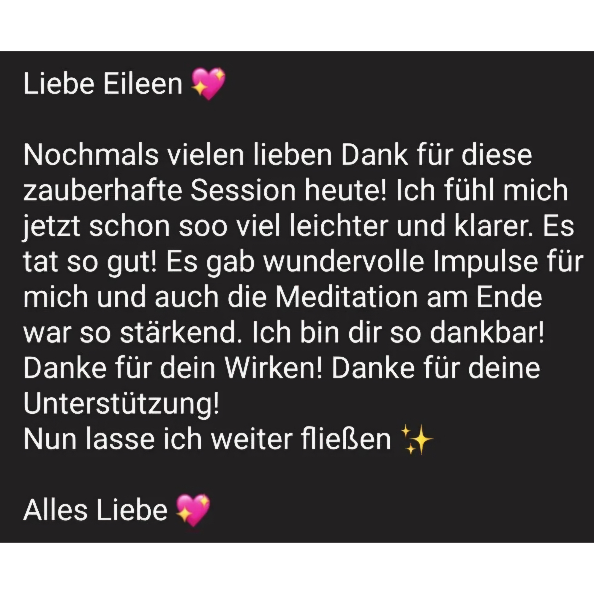 Erfahrungsbericht zu einer Session mit Eileen Kraus 12