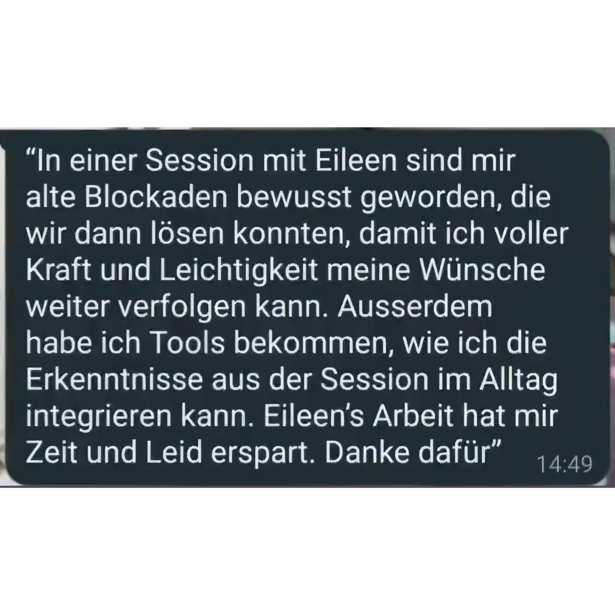 Erfahrungsbericht zu einer Session mit Eileen Kraus 13